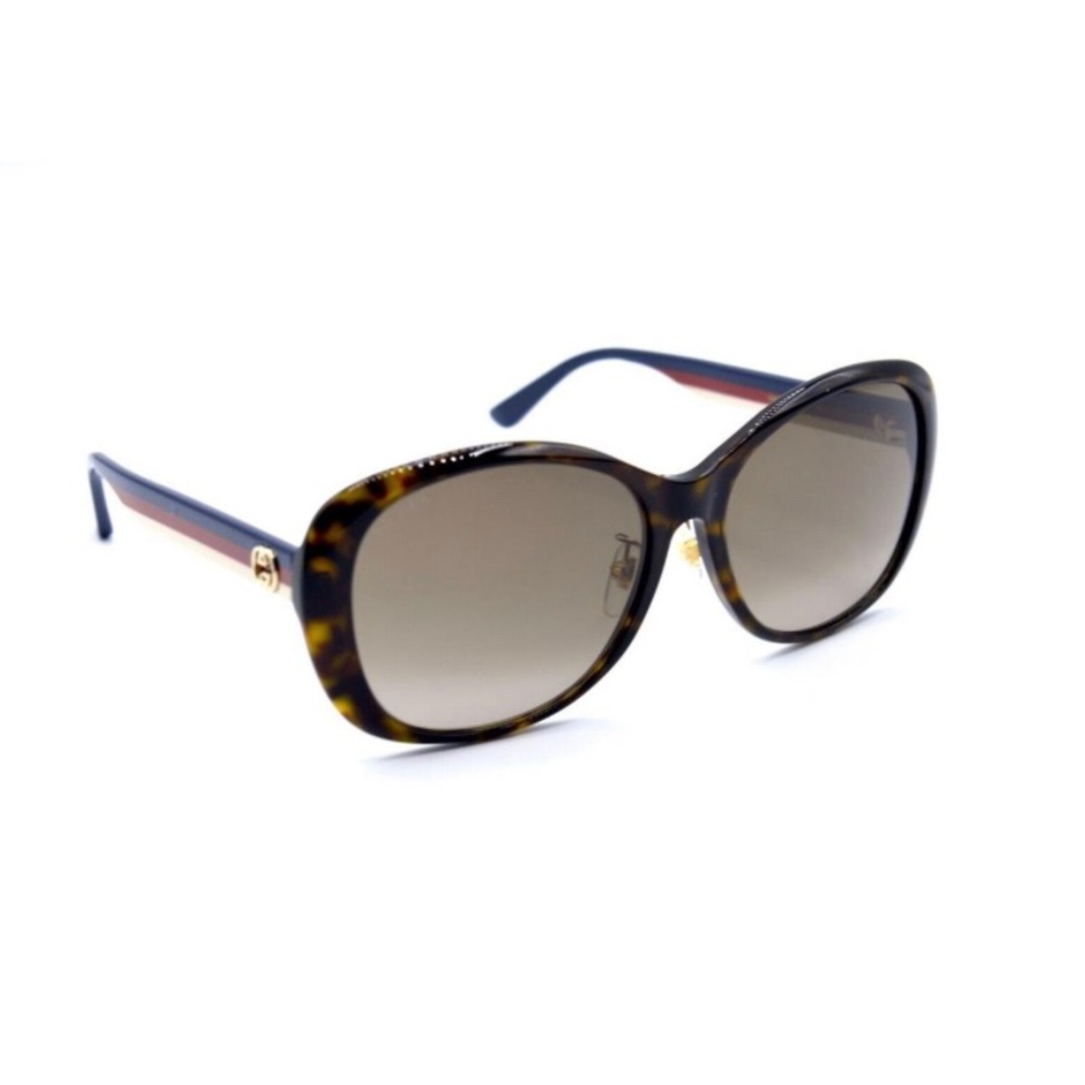 🔥New Gucci GG0849SK Havana Blue Brown Gradient Sunglasses 59-17 W/case - Picture 14 of 17